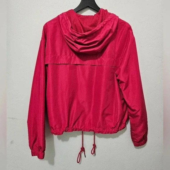 H&M Divided Hot Pink wind Breaker Track Jacket Size Large - Picture 6 of 7